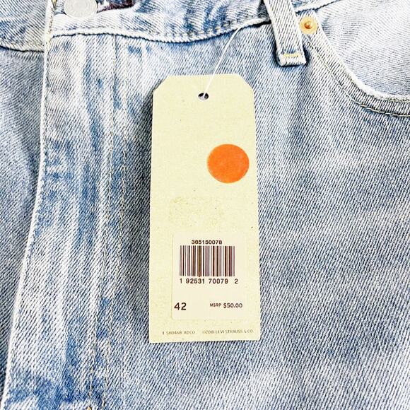 Levi's 511 Slim Shorts Men's Light Wash Denim Jean Shorts SZ42 NWT - Picture 6 of 6